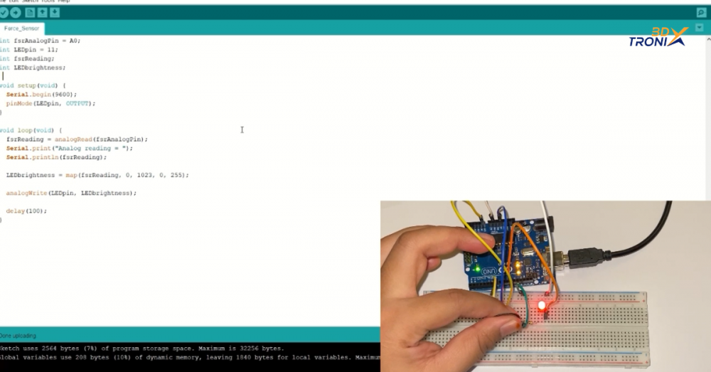 Force Sensor dengan Arduino | BDxTronix