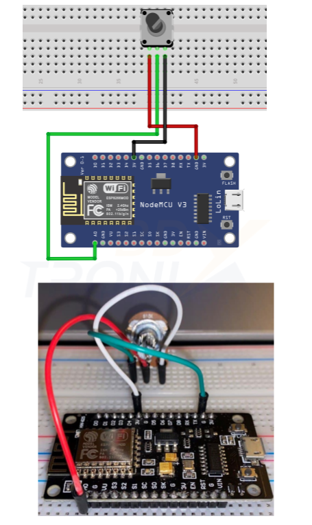 Membaca Analog sensor PULL data pada NodeMCU ESP8266 melalui Blynk ...