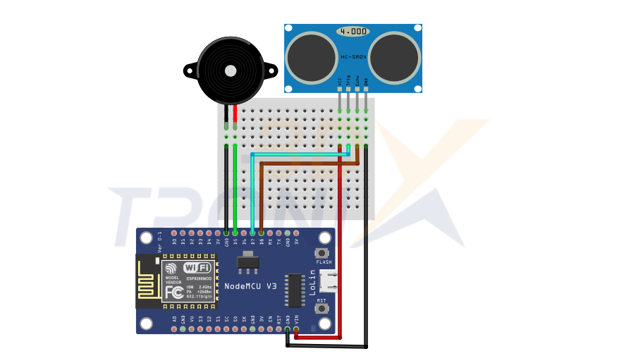 Pengesan halangan menggunakan Ultrasonic Sensor dengan Telegram Bot dan ...